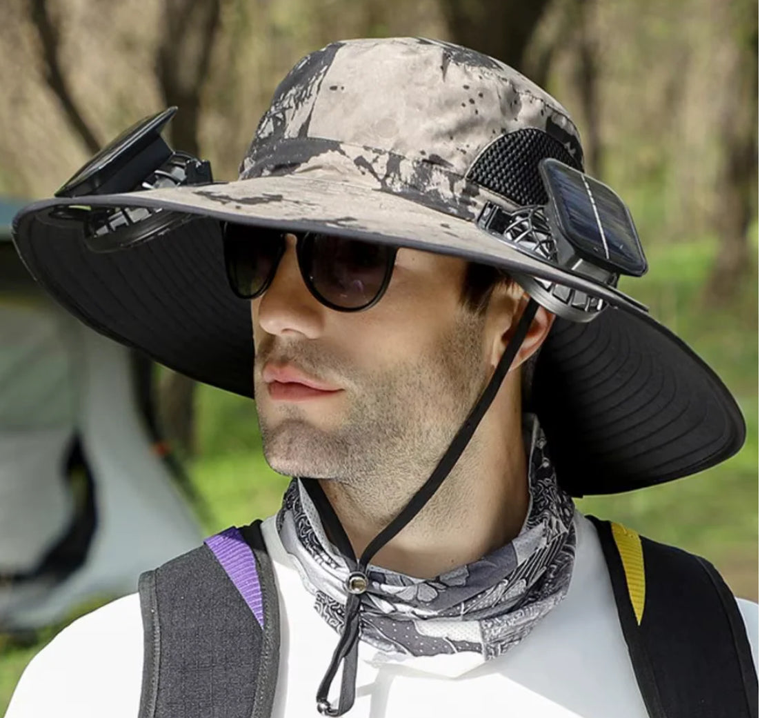 Breezeguard™ Solar Fan Hat – Cool Comfort under the Sun